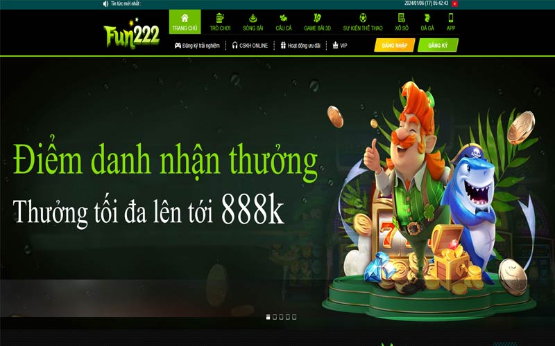 Thông tin nhà cái Fun222 tặng thưởng tất cả bet thủ